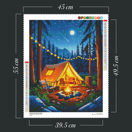 Camping Fire 40x50cm