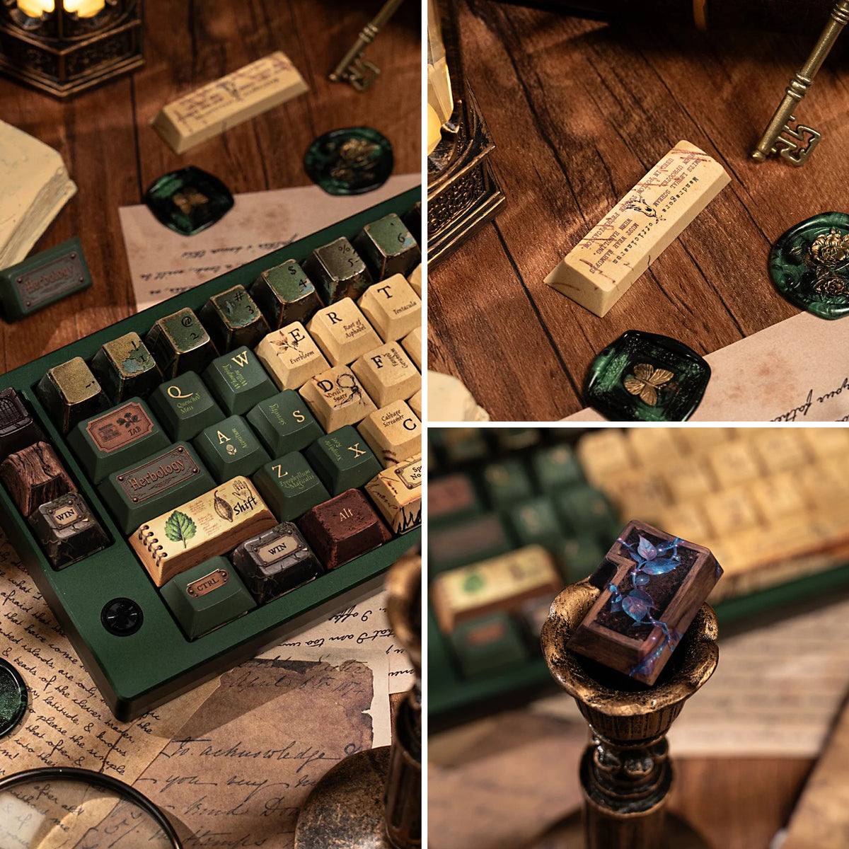 Herbology Magical themed keycaps
