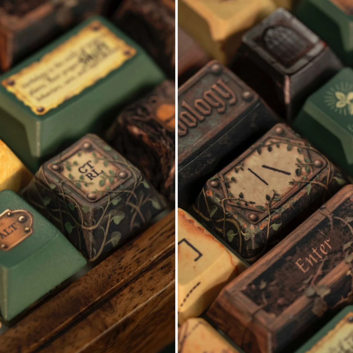 Herbology Magical themed keycaps