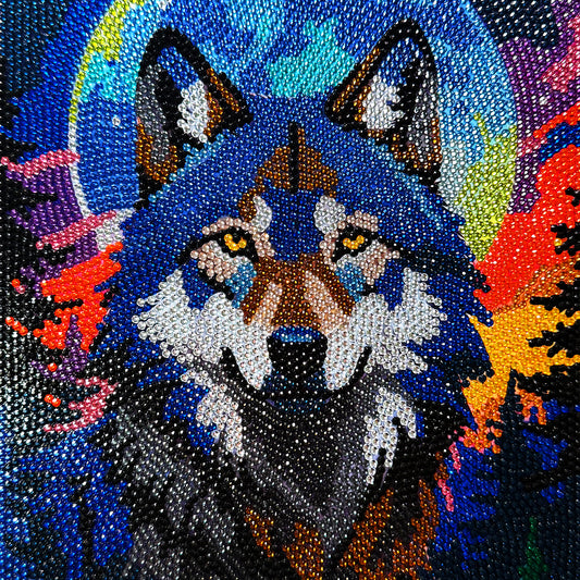 Wolf Diamond painting