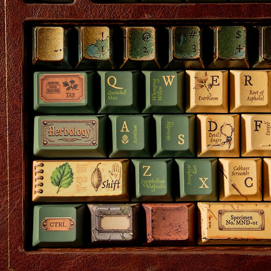 Herbology Magical themed keycaps