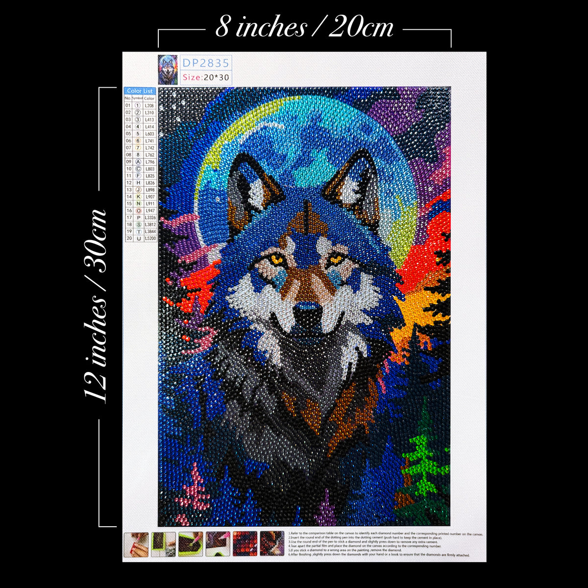 Wolf Diamond painting