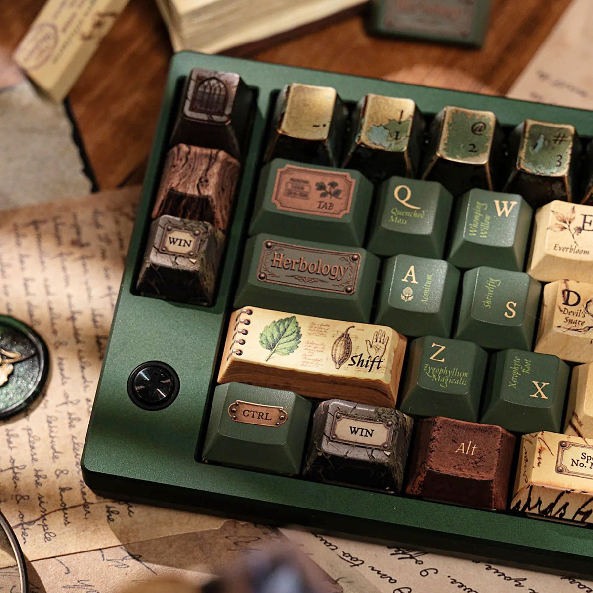 Herbology Magical themed keycaps