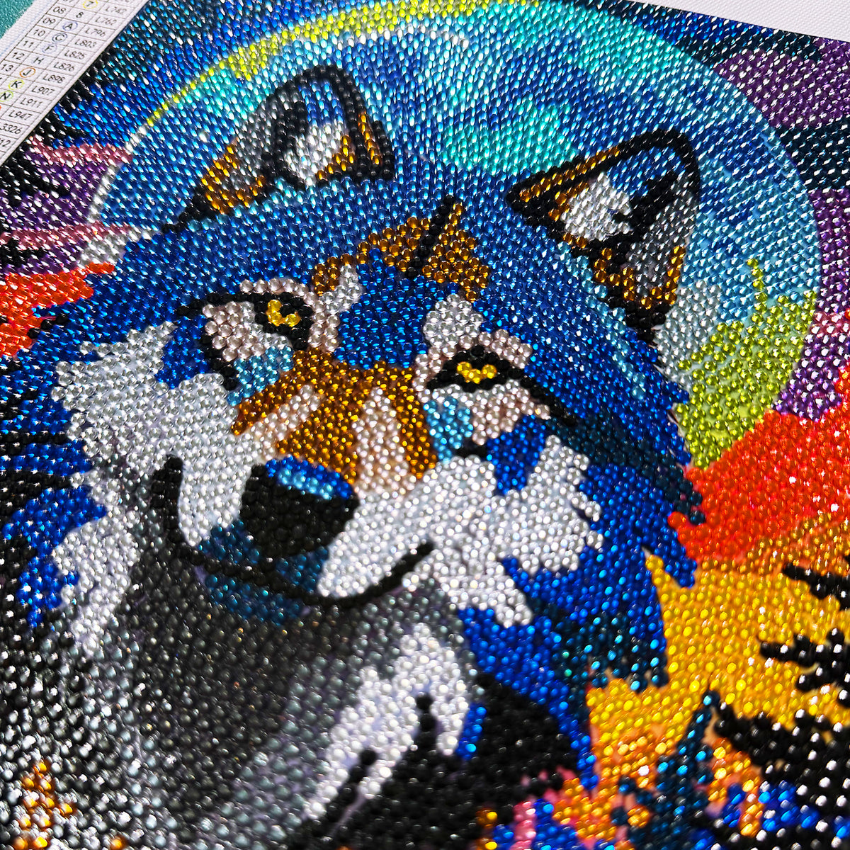Wolf Diamond painting