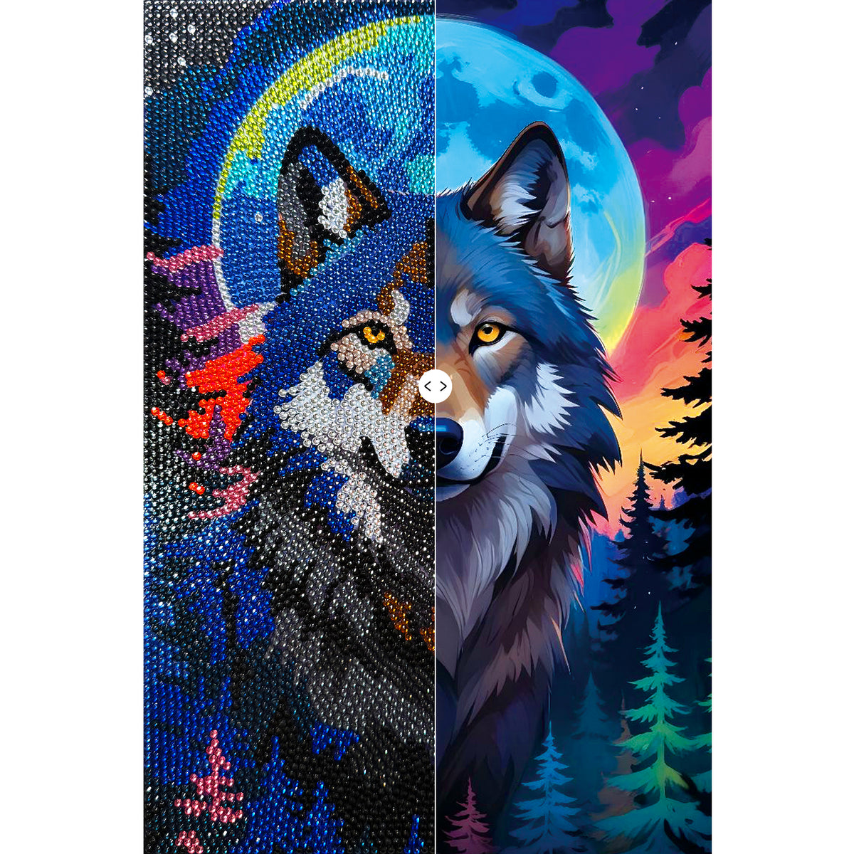 Wolf Diamond painting